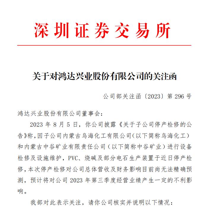 鸿达兴业一季度财报(鸿达兴业研报披露)