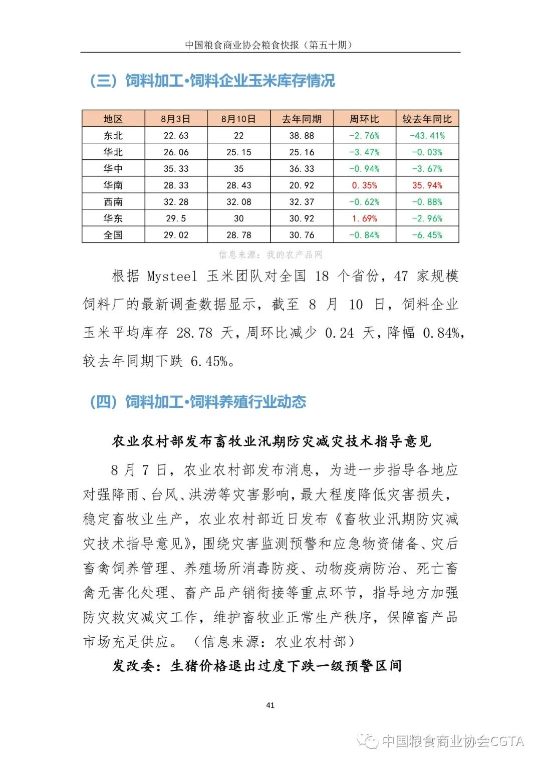 中国粮食商业协会粮食快报（8月7日-8月14日）,第41张