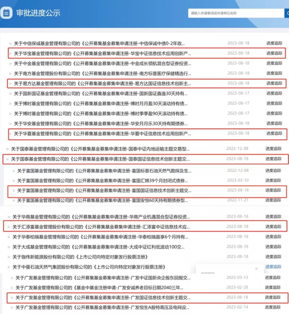 又有重磅ETF!七大巨头一起出手:易方达、广发、富国、国泰、华宝、华夏、汇添富齐齐上报信创主题ETF