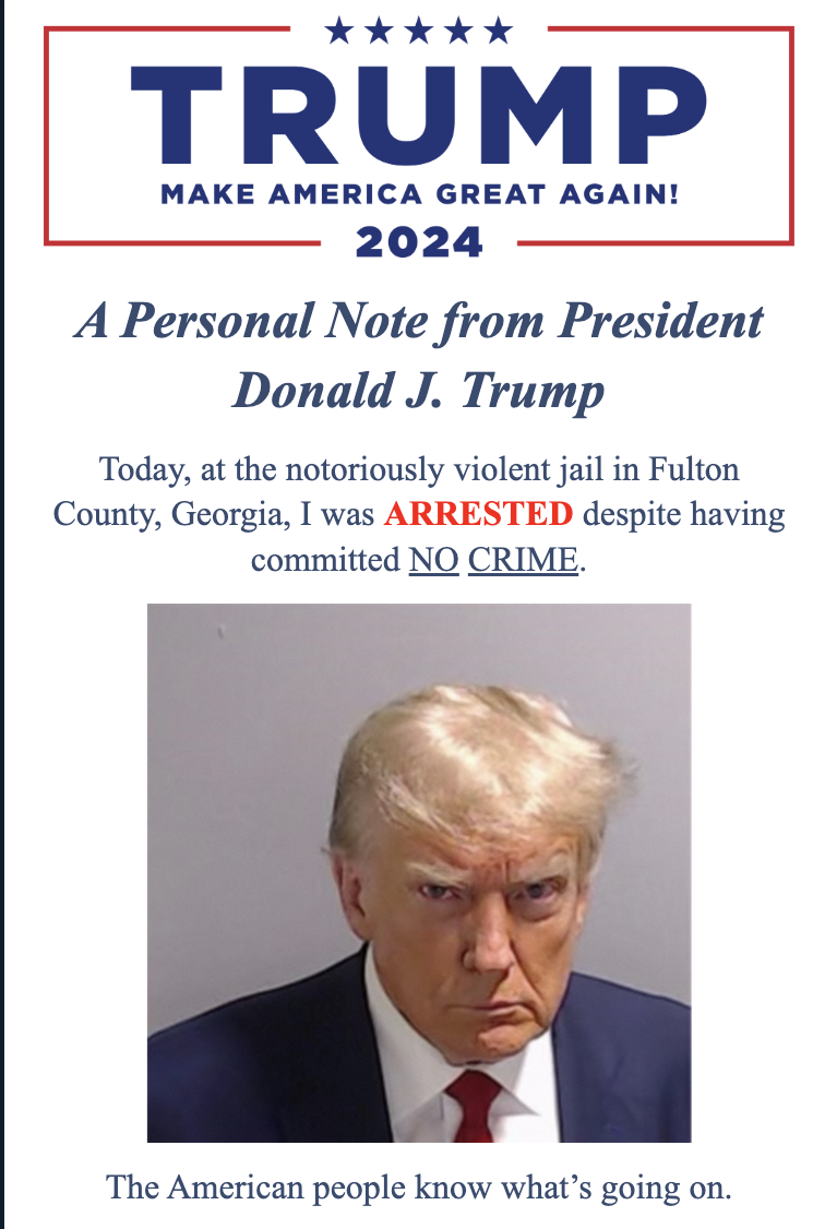 监犯编号:推特“顶流”特朗普携“嫌犯大头照”重返社交媒体