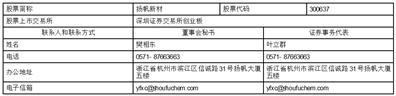 浙江扬帆新材料股份有限公司2023半年度报告摘要