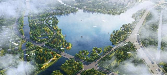 青浦新城绿环青美湿地节点效果图