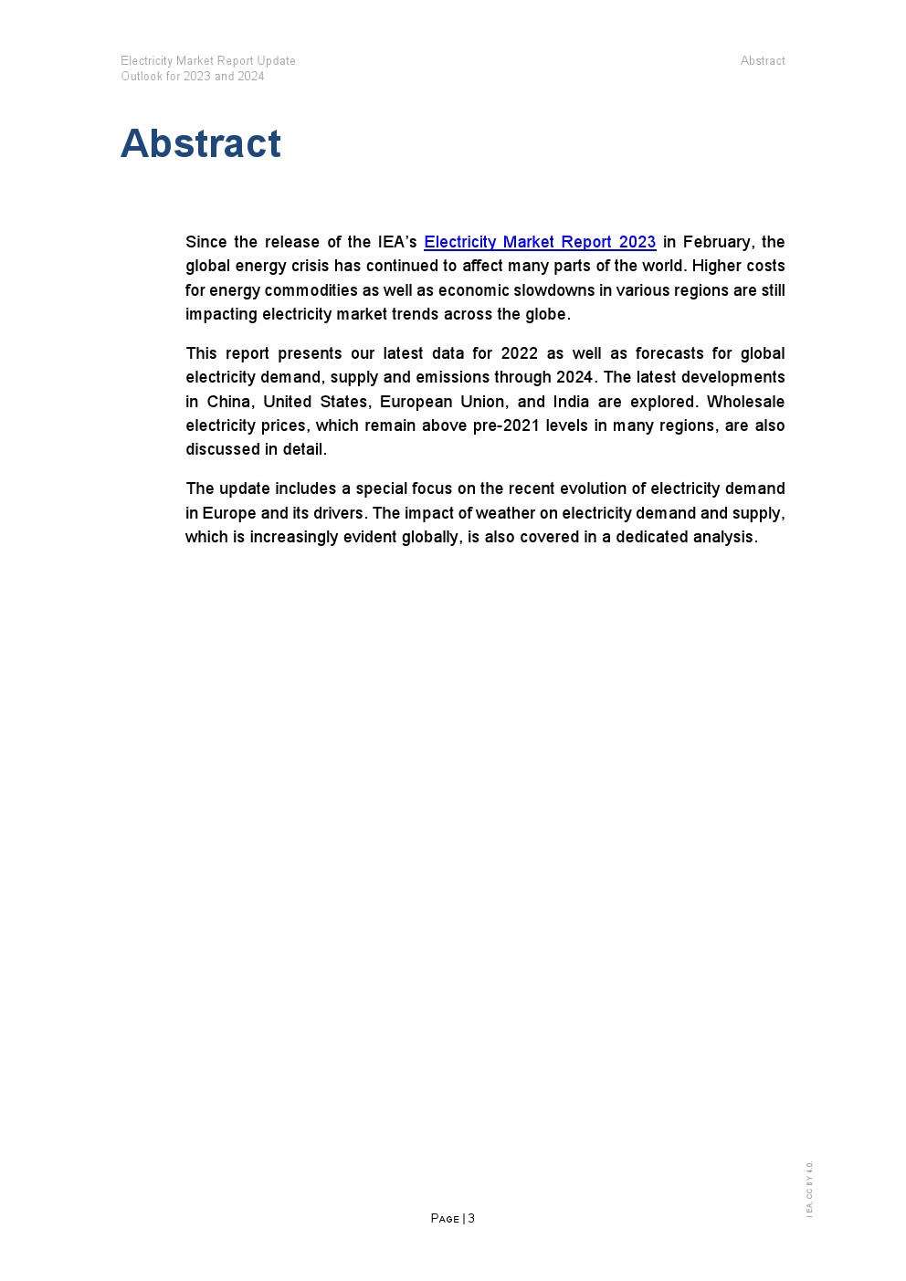 国际能源署信息汇总，国际能源署发布数据