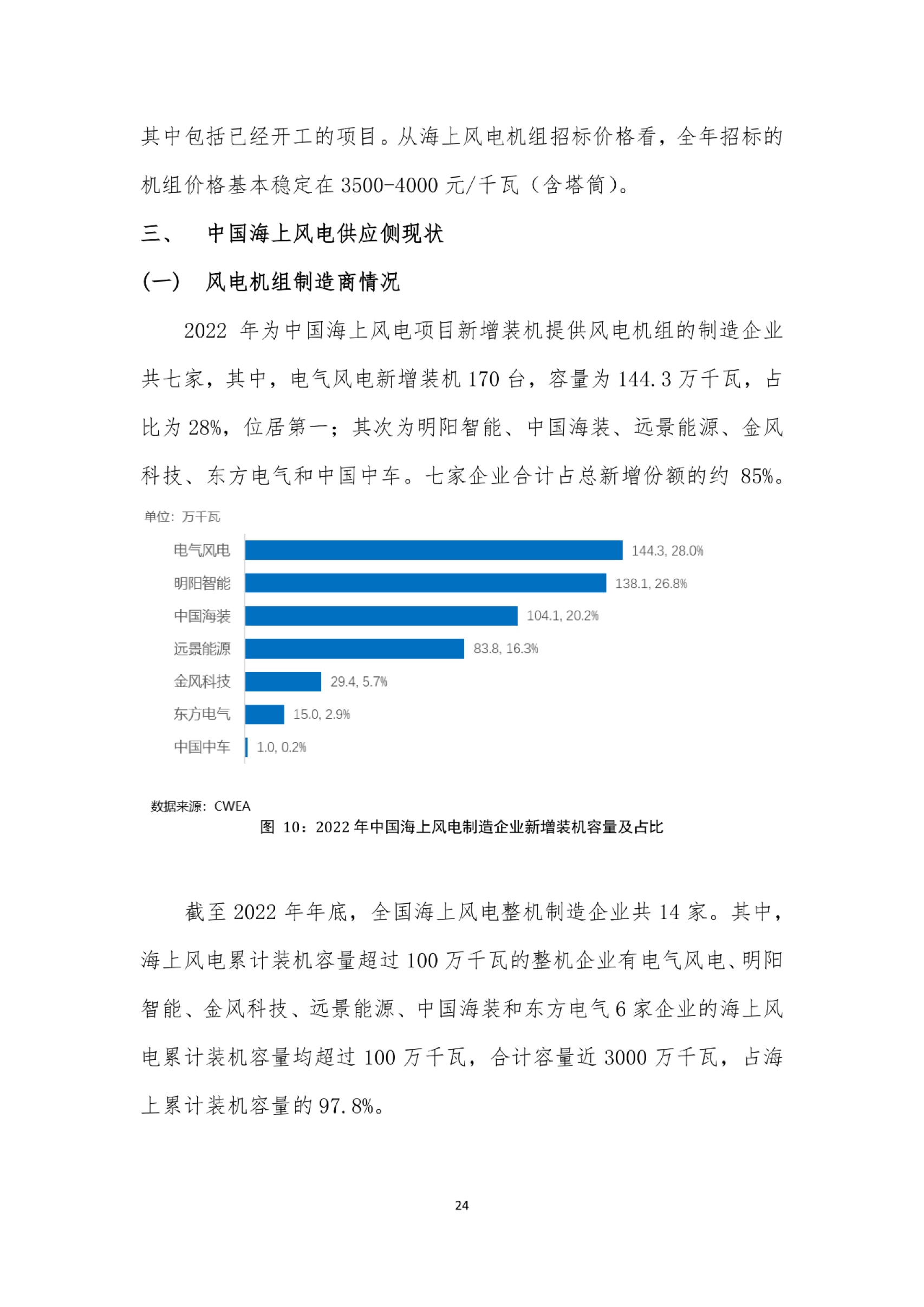 风电回顾与展望2022，2021年下半年海上风电市场展望