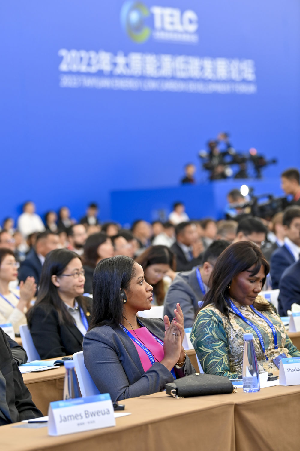 这是2023年太原能源低碳发展论坛上的参会嘉宾(9月6日摄)。新华社记者 杨晨光 摄