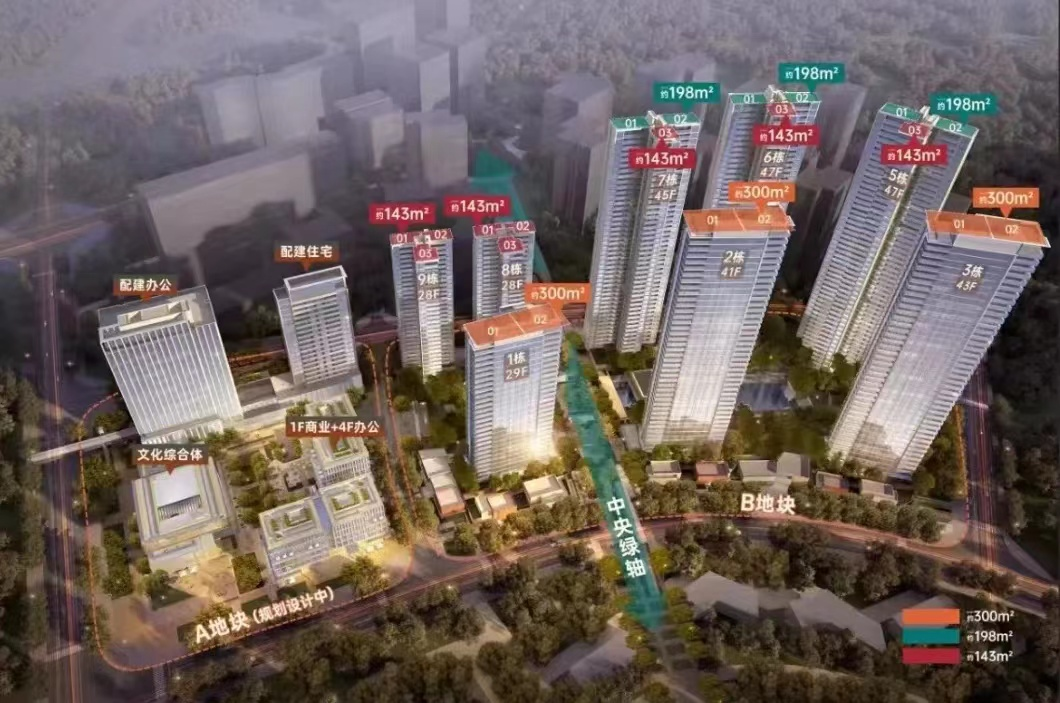▲瑧湾汇楼栋分布示意图