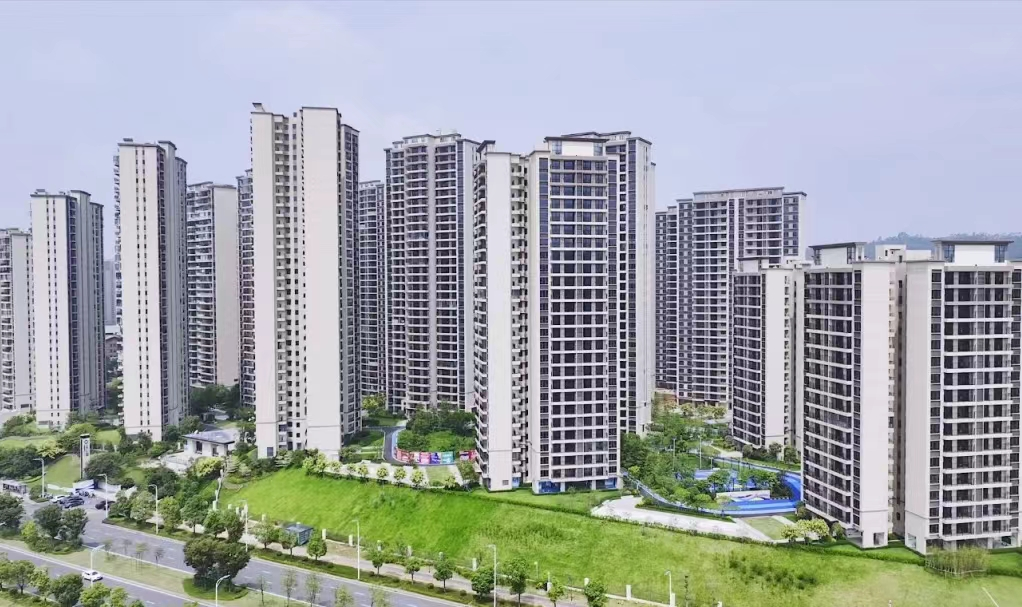 碧桂园在韶交付苑区实景图。