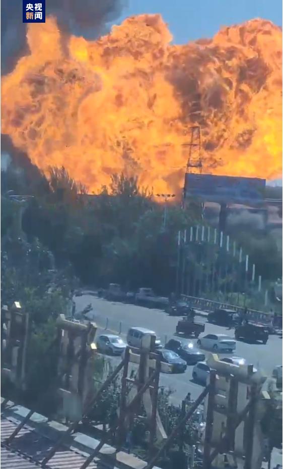 東光縣一工廠發生爆燃 圖源:央視新聞