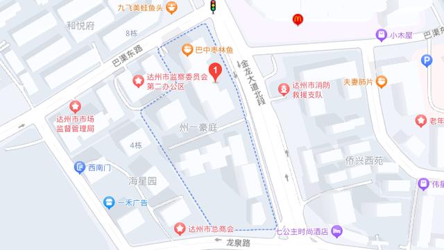州一豪庭房源位置示意圖