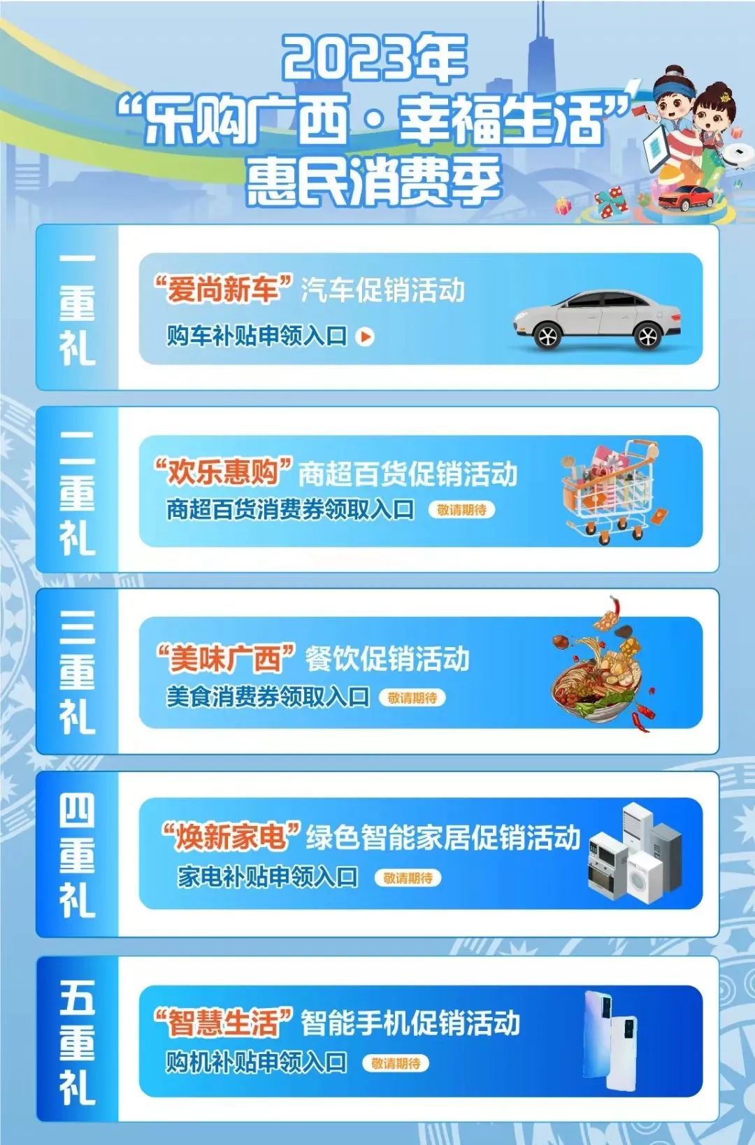 2023年“乐购广西·幸福生活”惠民消费季活动页面截图 来源:云闪付App