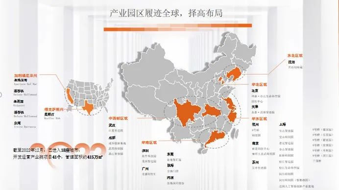 图7:金地威新产业全球布局图