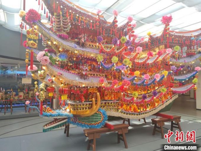 温州龙舟文化博物馆一景。傅飞扬摄