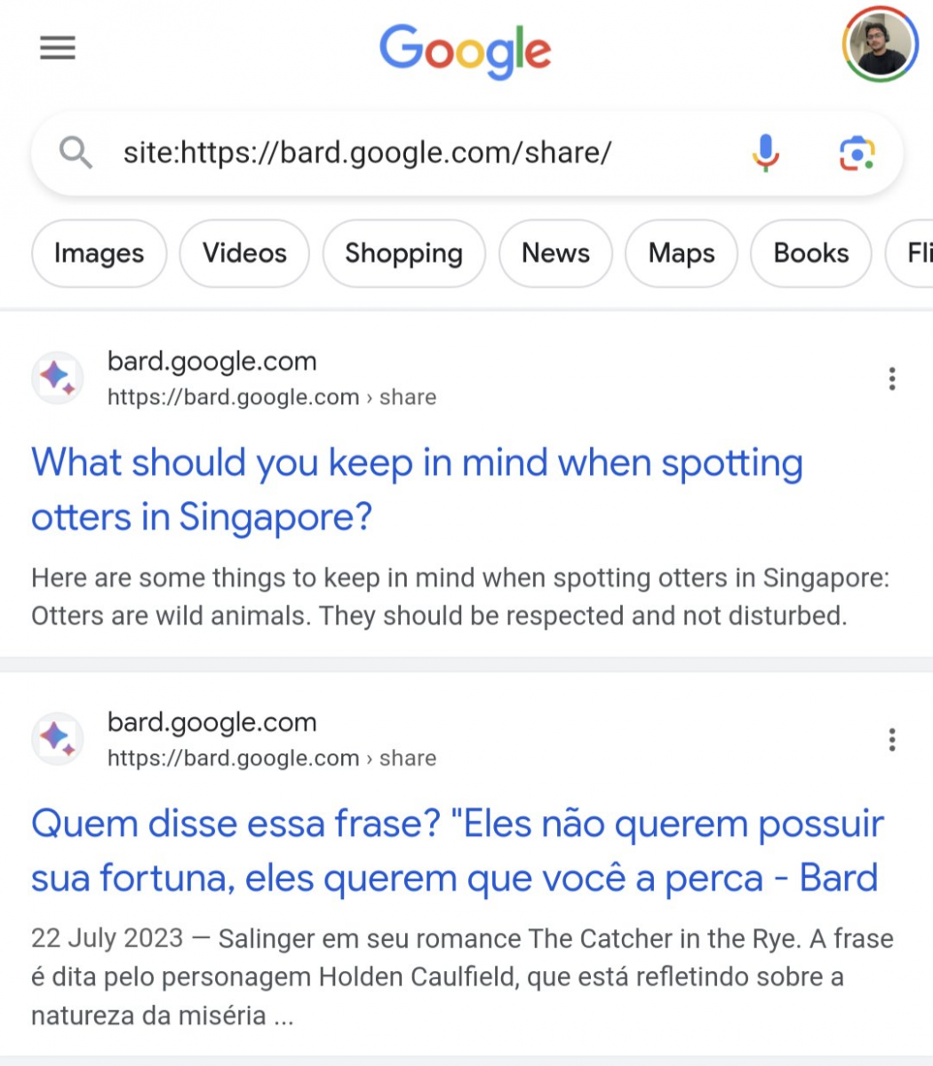 消息称谷歌 Bard AI 助理存在漏洞，将用户隐私提问消息暴露在公开搜索结果中