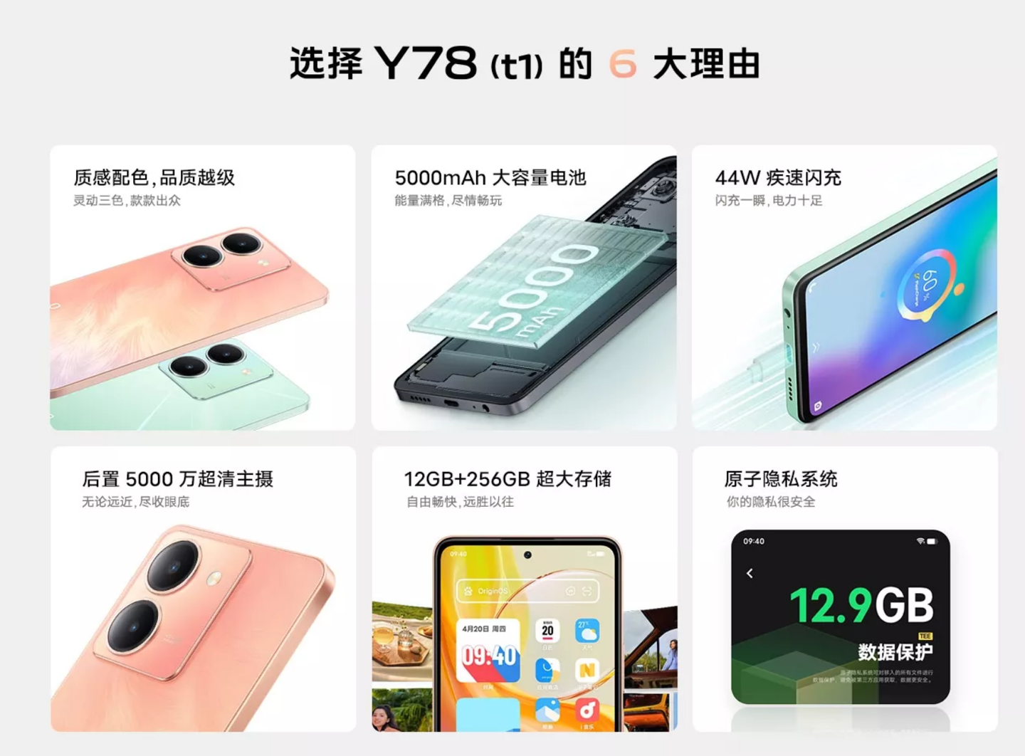 vivo Y78 / 78m(t1)版机型上架:5000mAh 电池 + 天玑 6020,售 1999 元