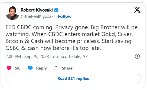 《富爸爸穷爸爸》作者：经济三大风险因素可能导致“美利坚帝国的毁灭”！