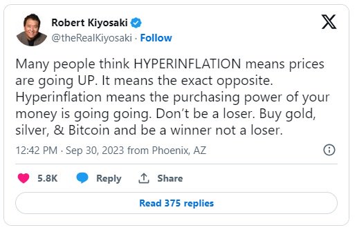 《富爸爸穷爸爸》作者：经济三大风险因素可能导致“美利坚帝国的毁灭”！