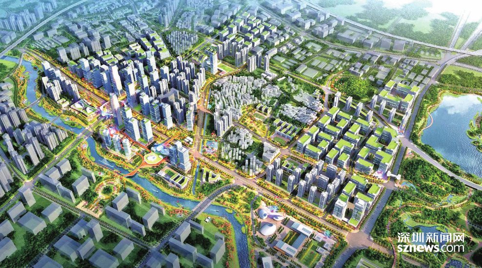 田寮社区通兴路(田寮段)及连片周边地块土地整备利益统筹项目效果图。