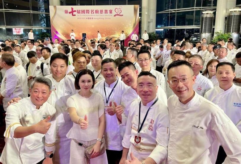 董玉振助力国际名厨慈善晚宴为公益事业保驾护航。(图片由受访者提供)