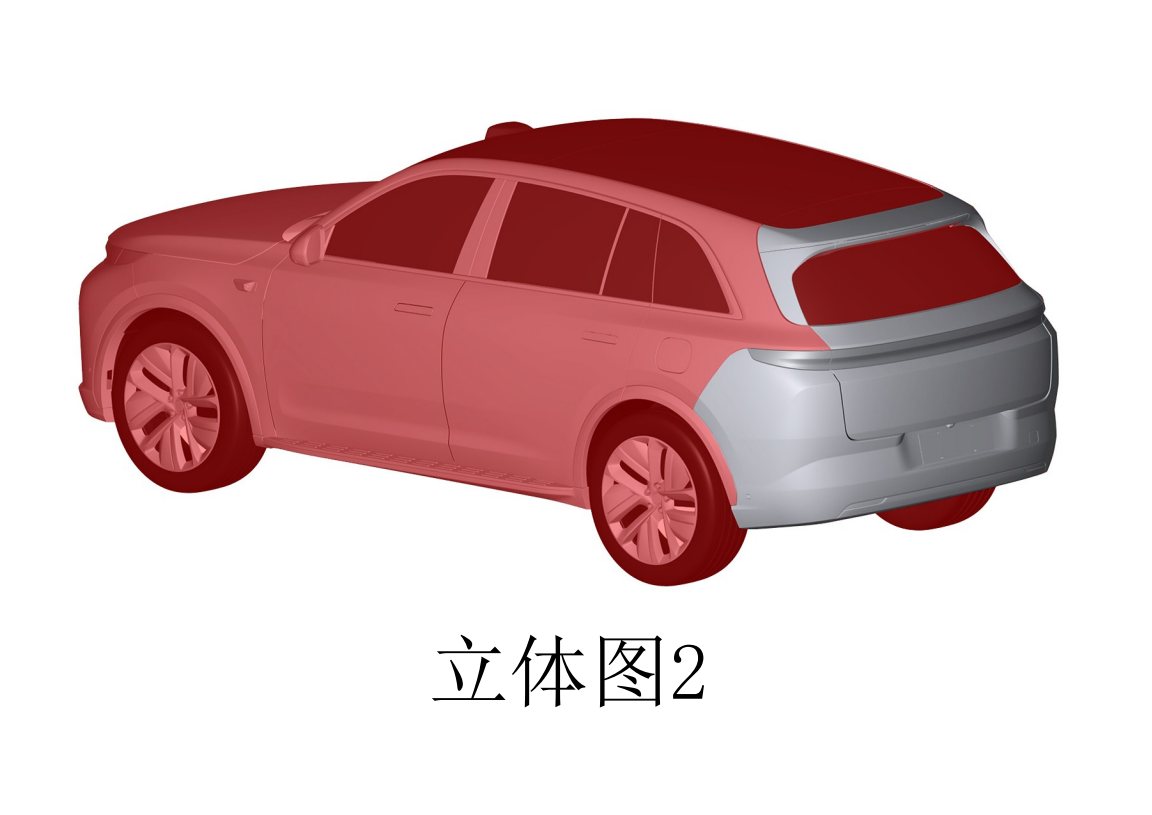 理想新车专利图曝光:预计为理想L6,外观细节更加平滑