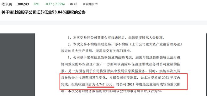 持续亏损，股价应声大跌！依米康前三季度净亏损逾8000万元，大幅折价甩卖亏损业务后离盈利还有多远？