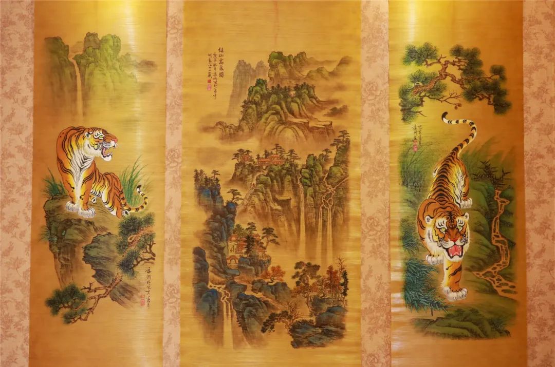 梁平竹帘画。(资料图)