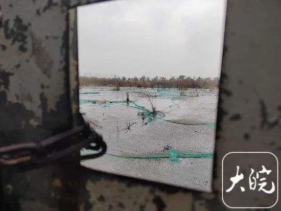 涉事地块已被锁了起来 图片来源:大皖新闻