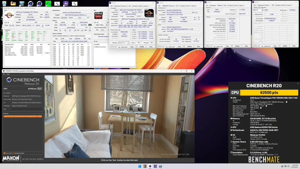 5.2GHz、超 1000W！AMD 线程撕裂者 Pro 7995WX 水冷超频再次刷新 Cinebench 纪录