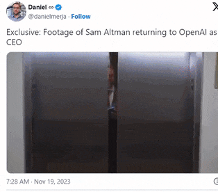 AI宫斗大戏落幕!被开除的ChatGPT之父回归:网友要笑死了