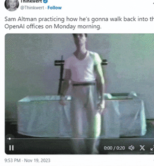 AI宫斗大戏落幕!被开除的ChatGPT之父回归:网友要笑死了