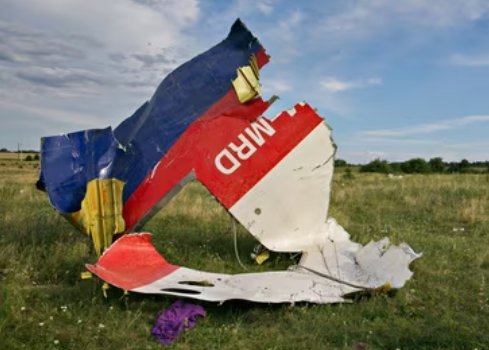 MH17的残骸（图源：社交媒体）