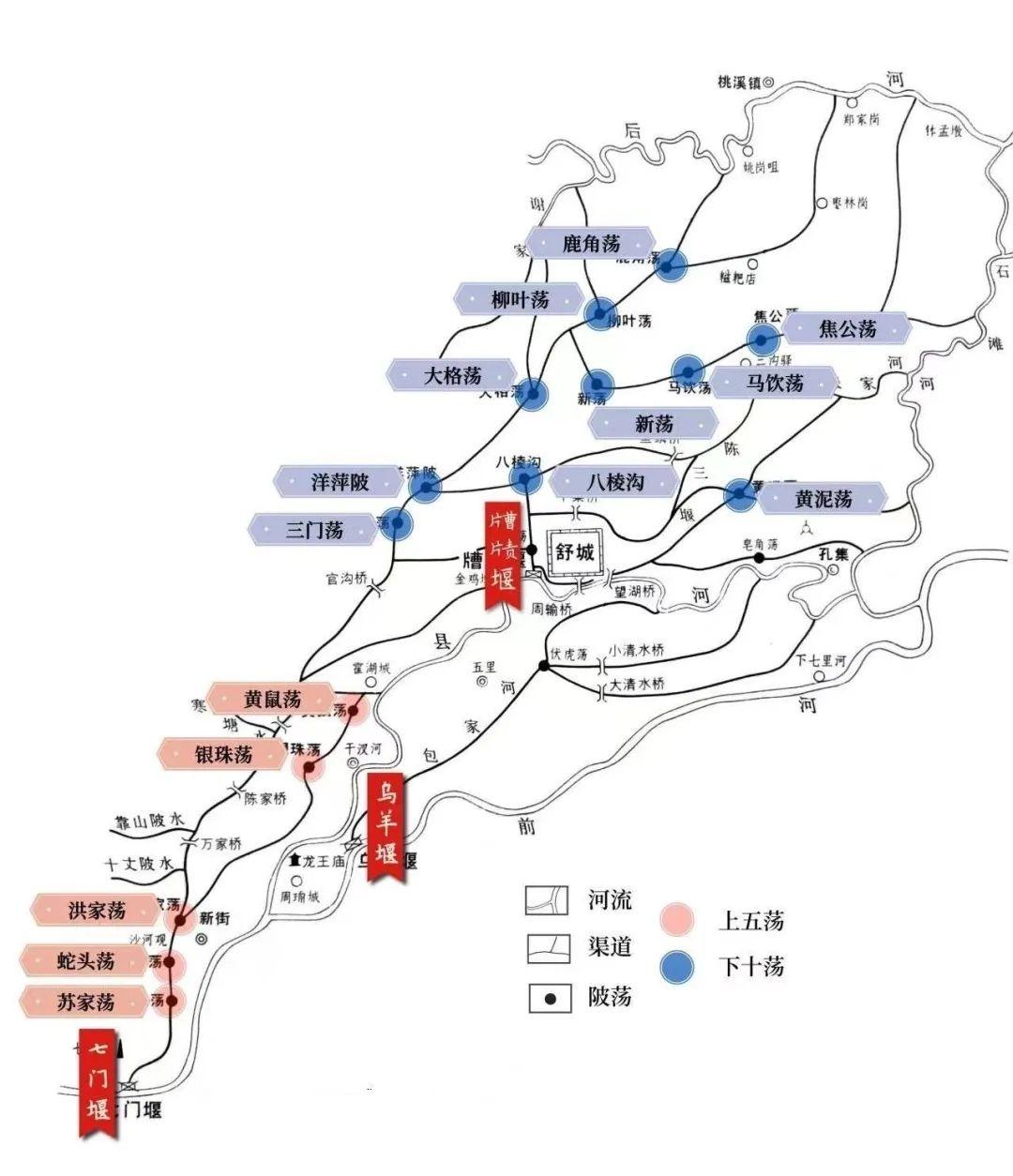七门堰调蓄灌溉系统示意图。(舒城县水利局供图)