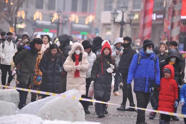 ▲哈尔滨市道里区中央大街 据视觉中国