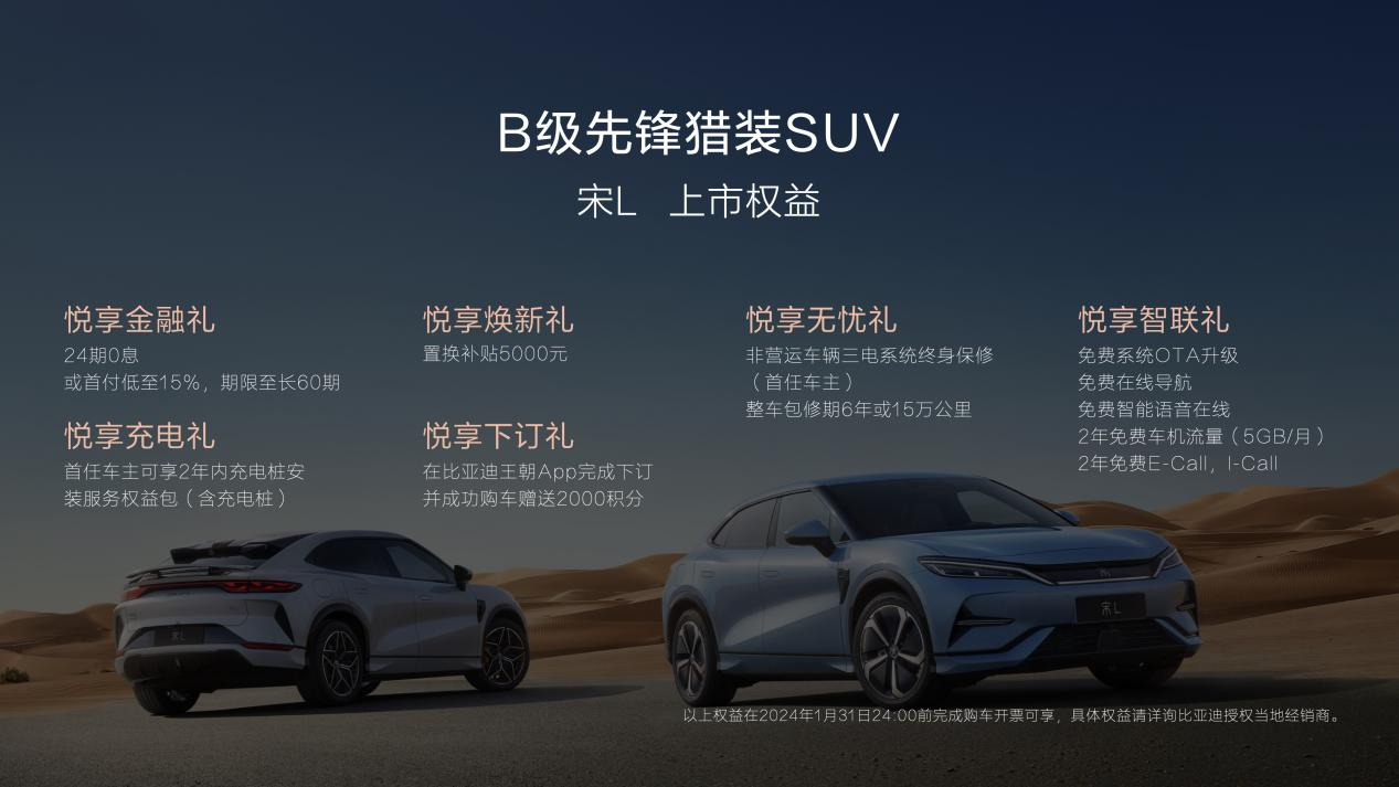 比亚迪宋L购车权益。 比亚迪汽车供图 华龙网发