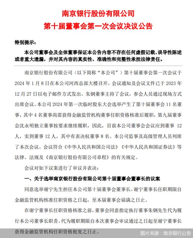 南京银行“掌舵人”迎新 新班子能否带来新局面？