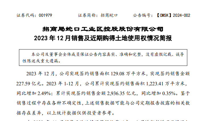(图源:招商局蛇口工业区控股股份有限公司)