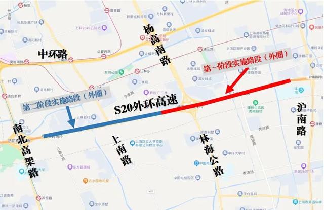 分阶段施工范围示意图