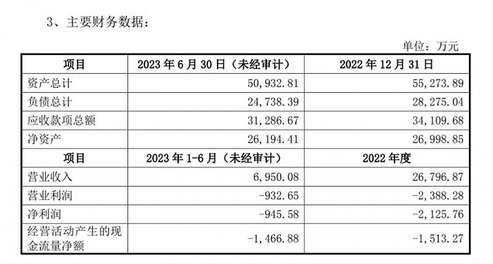 光谷信息的主要财务数据。图片来源:赛微电子公告