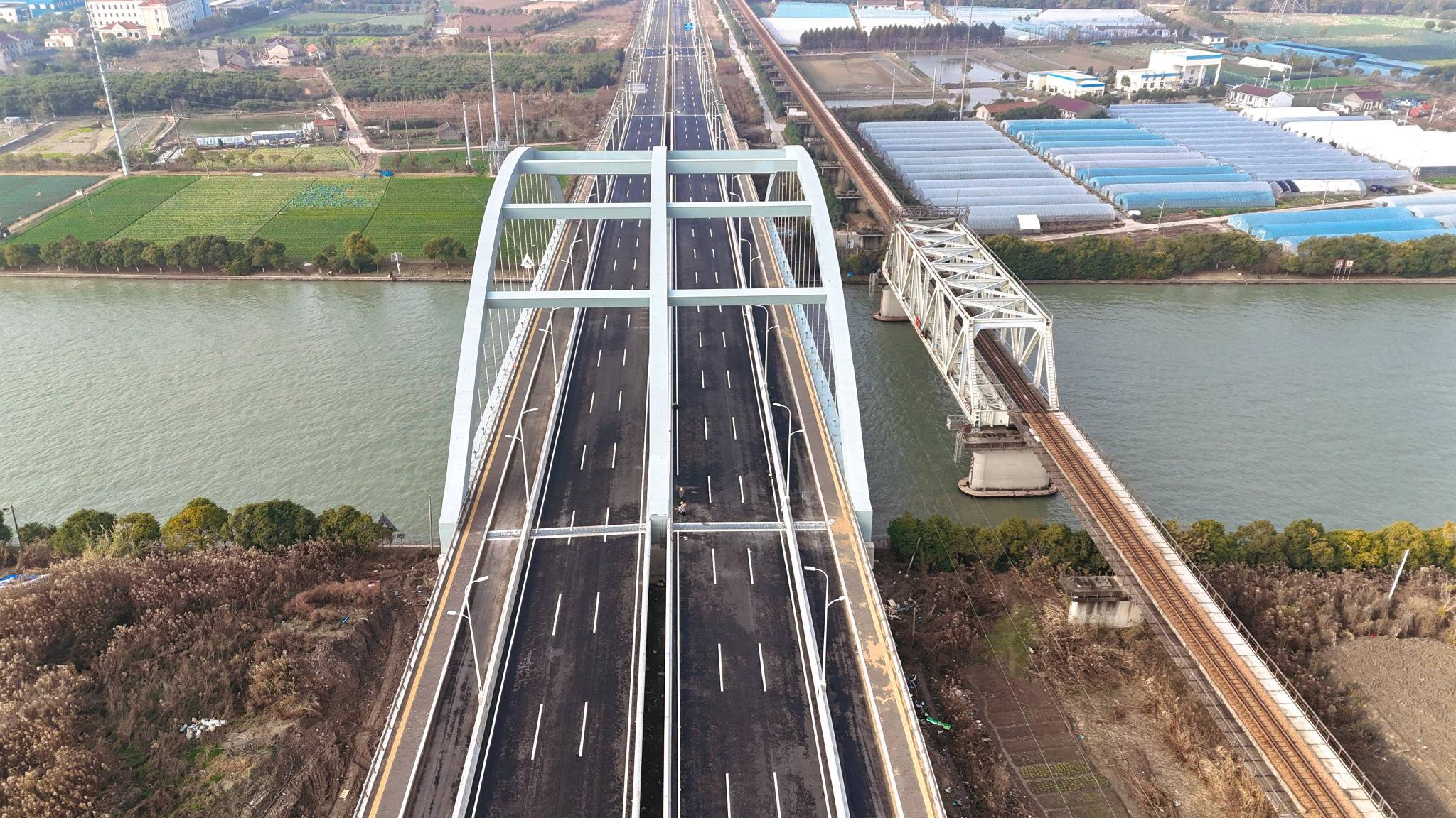 项目航拍图。图片来源:上海城投公路集团