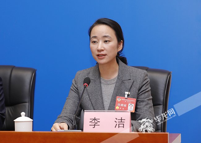 市政协委员,两江新区党工委委员、管委会副主任李洁发言。华龙网记者 石涛 摄