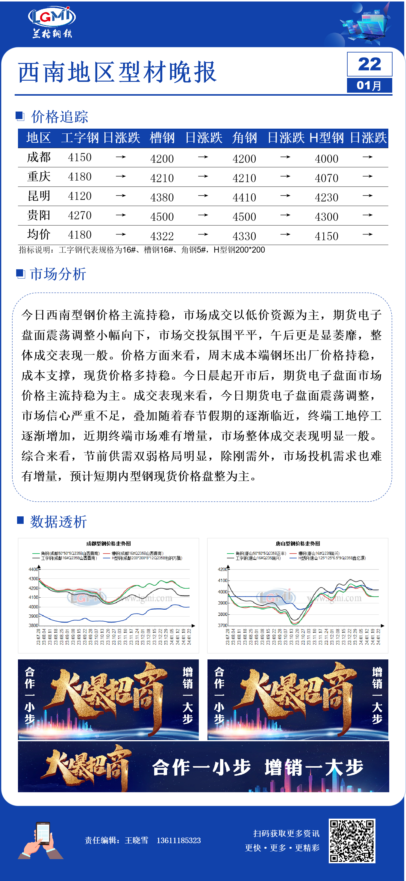 西南地区钢材品牌有哪些西南型钢日盘点：价格窄幅微调成交表现平平,第1张