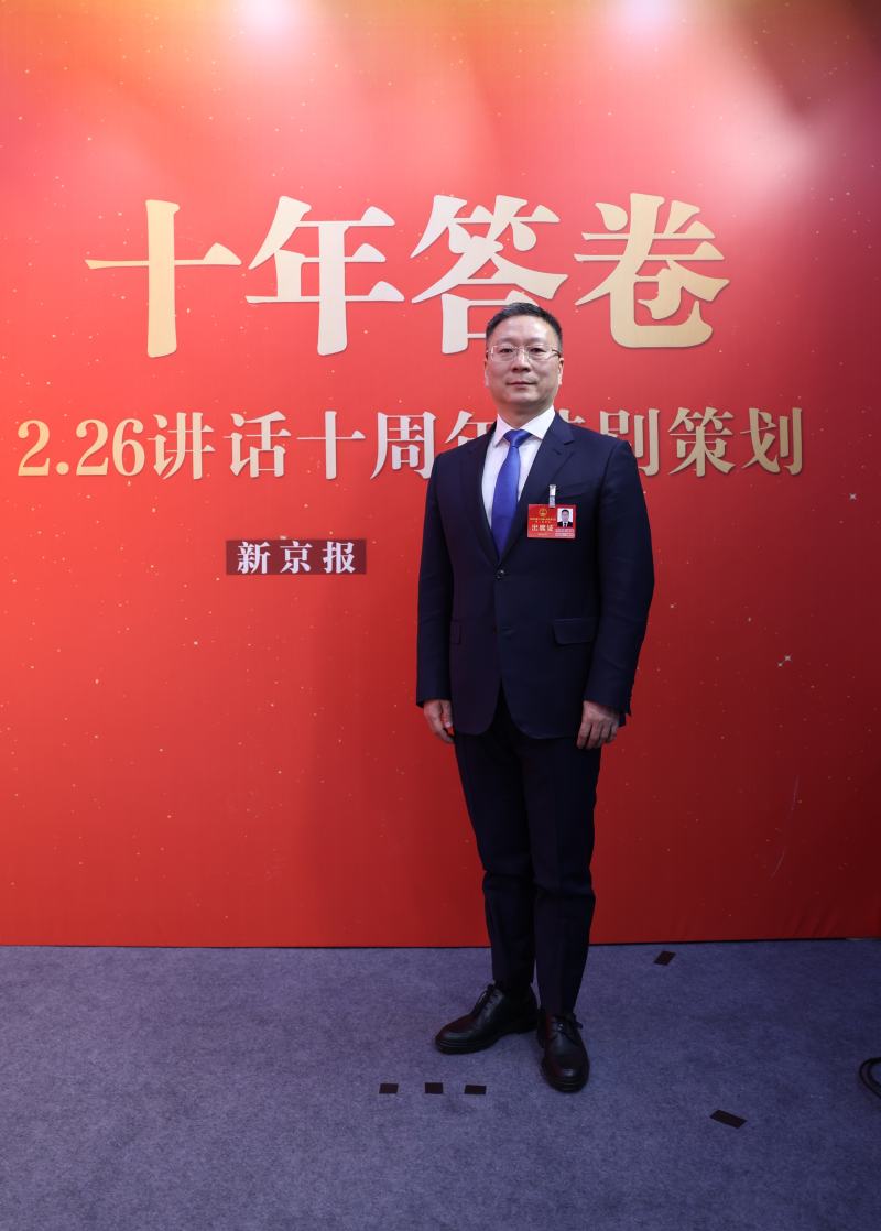 北京市人大代表，大兴区委副书记、区长刘学亮。新京报记者 陶冉 摄