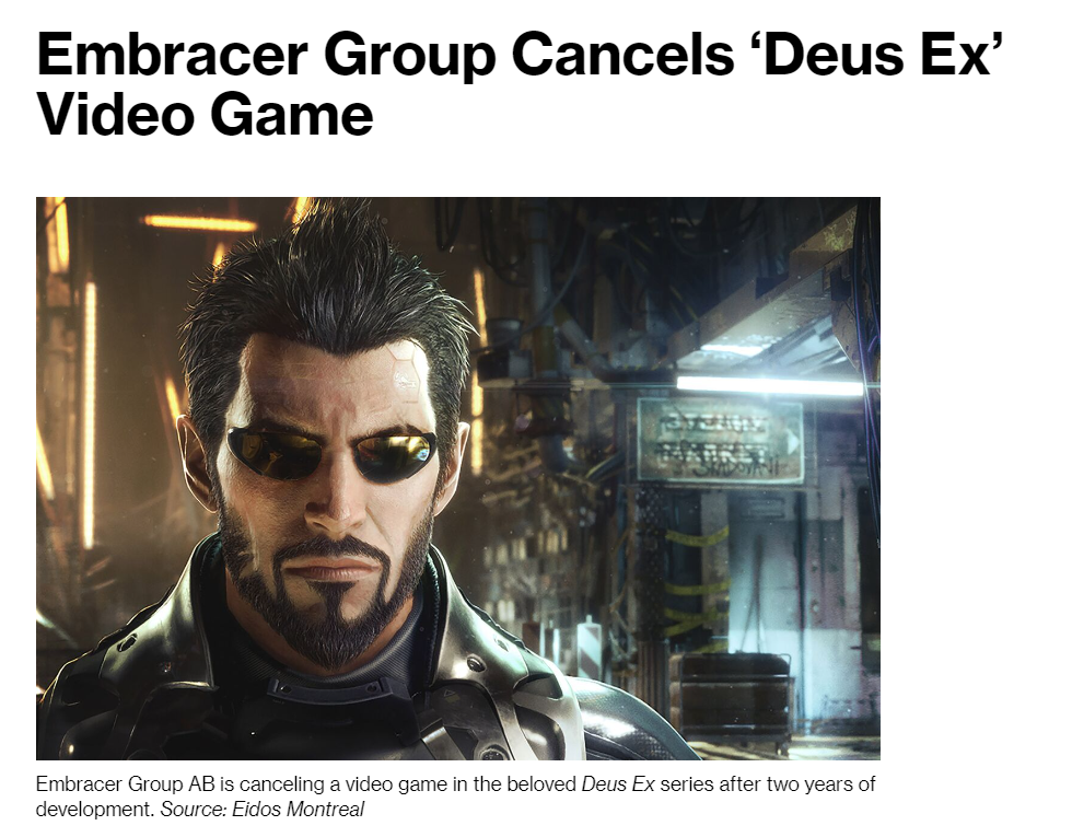 消息称《杀出重围》游戏新作被取消，开发商 Eidos 裁员 97 人