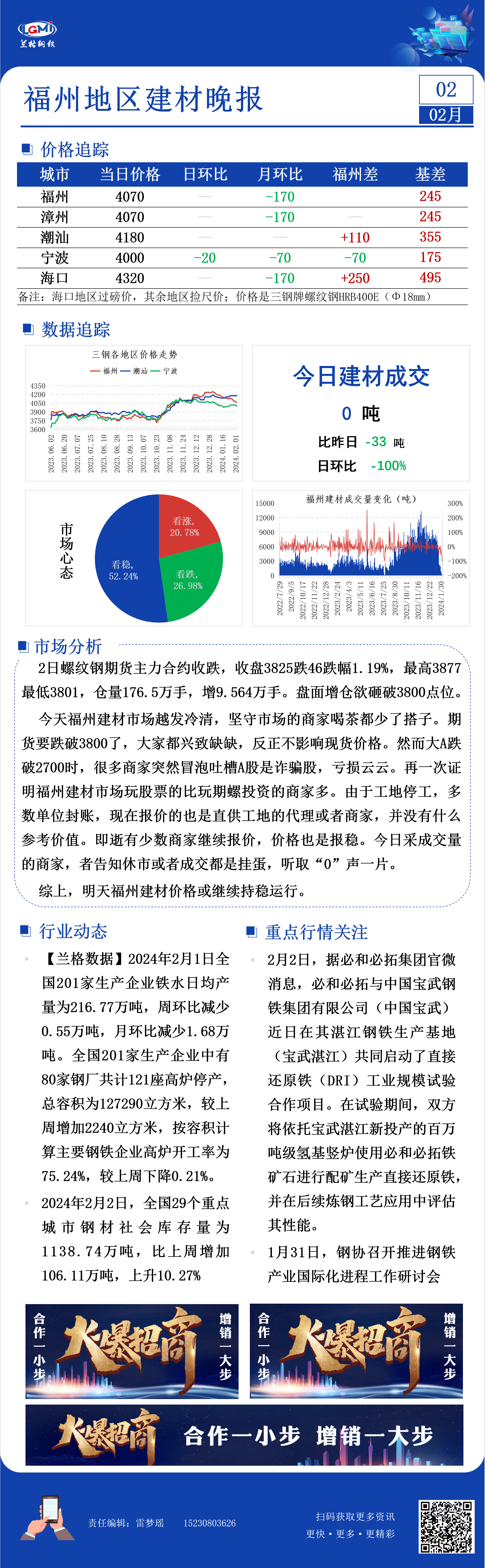 福州建材价格持稳 商家多数停销