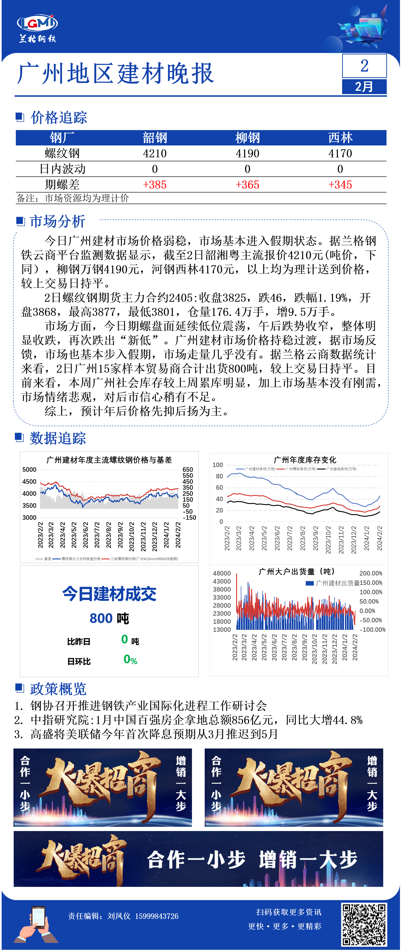 广州建材价格持稳 市场成交差