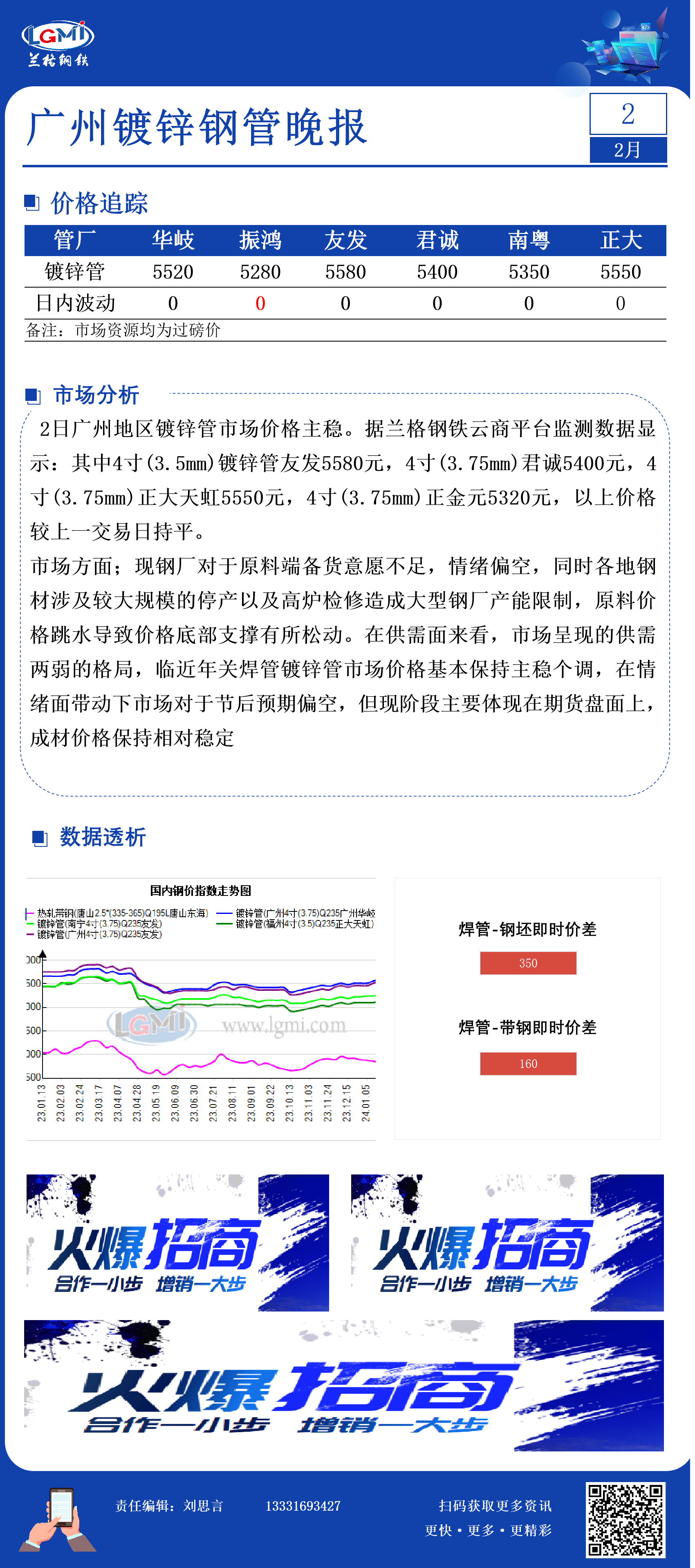 广州地区镀锌管价格持稳 成交缩量