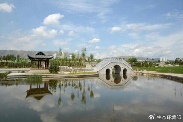 北川湿地一号湖治理后