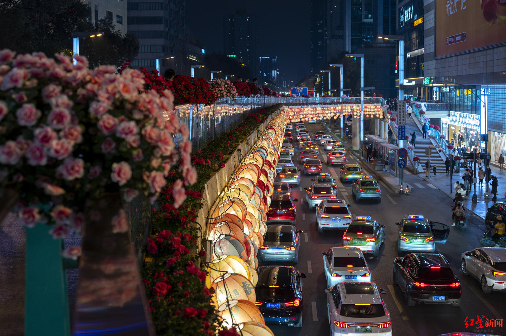 ▲春熙路夜景