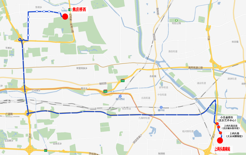 通游新春专线10（景区）路由示意图
