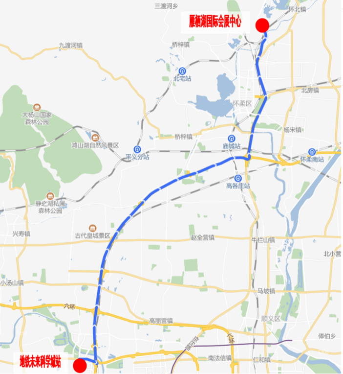 通游新春专线12（景区）路由示意图