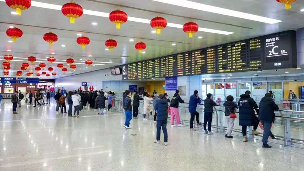 到达出口。受访者供图